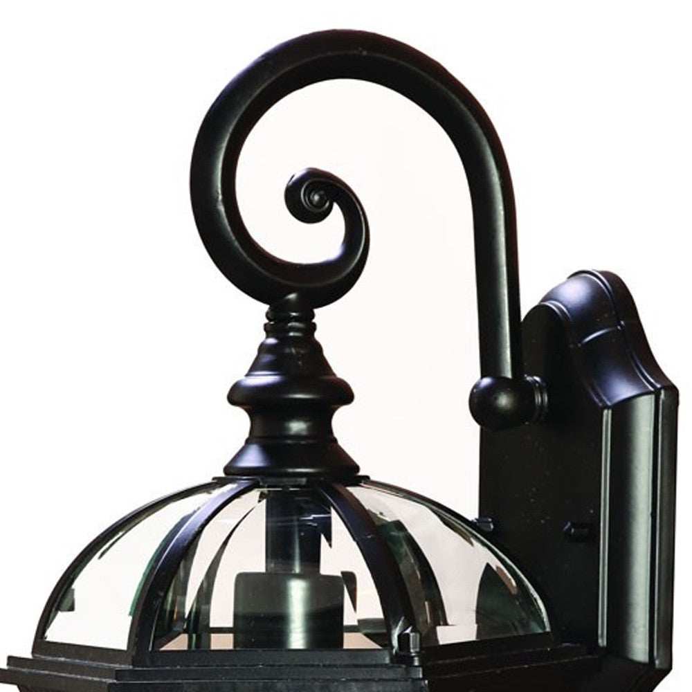 Matte Black Eastern Lantern Wall Light - Homeroots - Flyclothing LLC