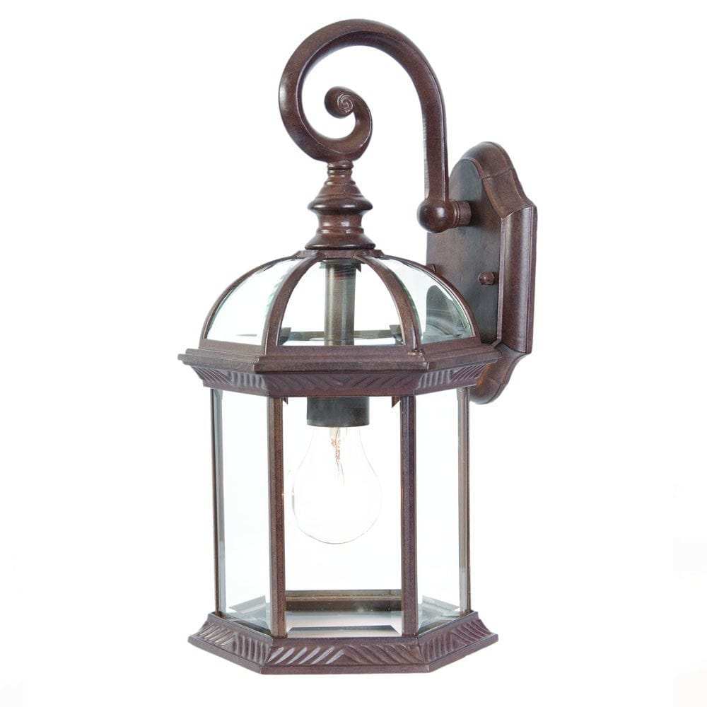 Dark Brown Eastern Lantern Wall Light - Homeroots - Flyclothing LLC