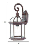 Dark Brown Eastern Lantern Wall Light - Homeroots - Flyclothing LLC