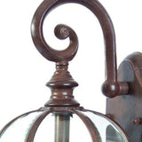 Dark Brown Eastern Lantern Wall Light - Homeroots - Flyclothing LLC