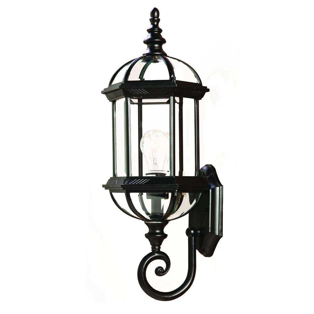 Matte Black Cylindrical Lantern Wall Light - Homeroots - Flyclothing LLC