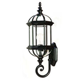 Matte Black Cylindrical Lantern Wall Light - Homeroots - Flyclothing LLC