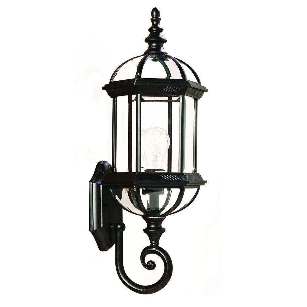 Matte Black Cylindrical Lantern Wall Light - Homeroots - Flyclothing LLC