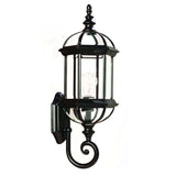 Matte Black Cylindrical Lantern Wall Light - Homeroots - Flyclothing LLC
