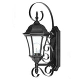 Matte Black Swing Arm Lantern Wall Light - Homeroots - Flyclothing LLC