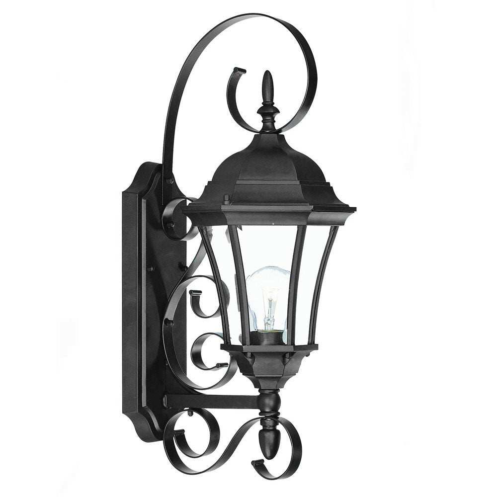 Matte Black Swing Arm Lantern Wall Light - Homeroots - Flyclothing LLC
