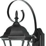Matte Black Swing Arm Lantern Wall Light - Homeroots - Flyclothing LLC