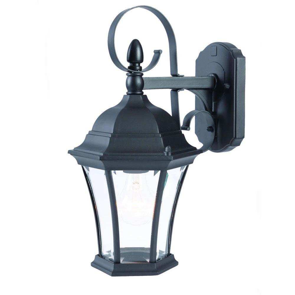 Matte Black Swing Arm Hanging Lantern Wall Light - Homeroots - Flyclothing LLC