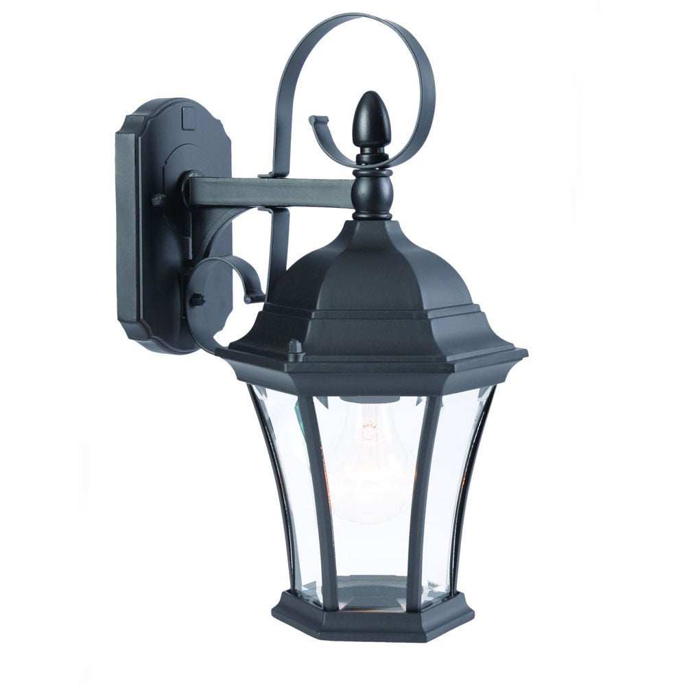 Matte Black Swing Arm Hanging Lantern Wall Light - Homeroots - Flyclothing LLC