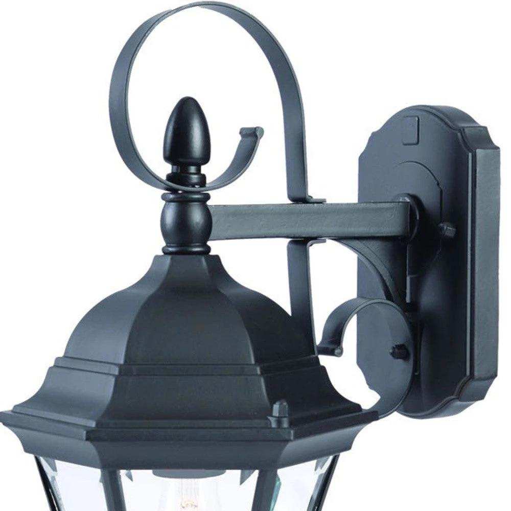 Matte Black Swing Arm Hanging Lantern Wall Light - Homeroots - Flyclothing LLC