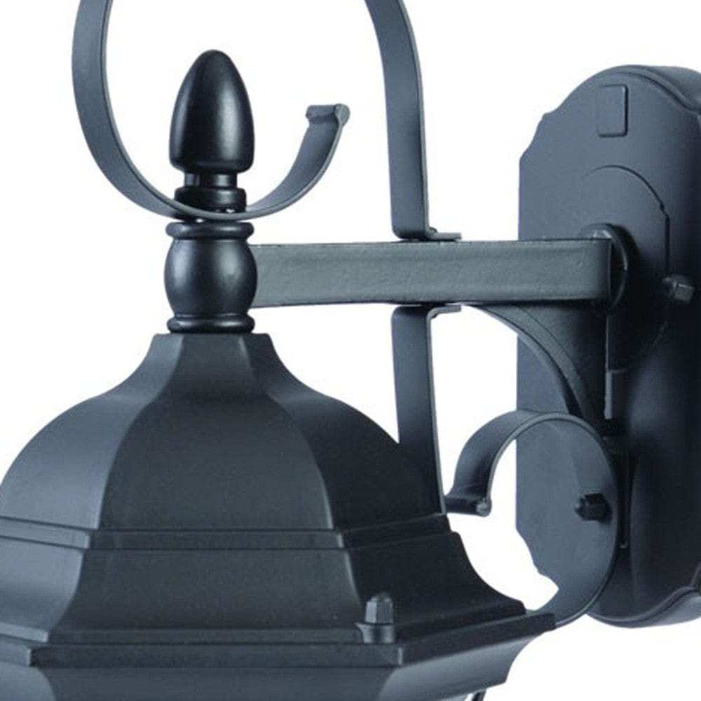 Matte Black Swing Arm Hanging Lantern Wall Light - Homeroots - Flyclothing LLC