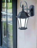 Matte Black Swing Arm Hanging Lantern Wall Light - Homeroots - Flyclothing LLC
