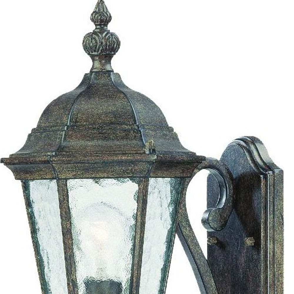 One Light Antique Black Carousel Lantern Wall Light - Homeroots - Flyclothing LLC