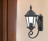 One Light Matte Black Carousel Lantern Wall Light - Homeroots - Flyclothing LLC