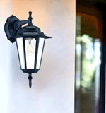 Matte Black Glass Hanging Lantern Wall Light - Homeroots - Flyclothing LLC