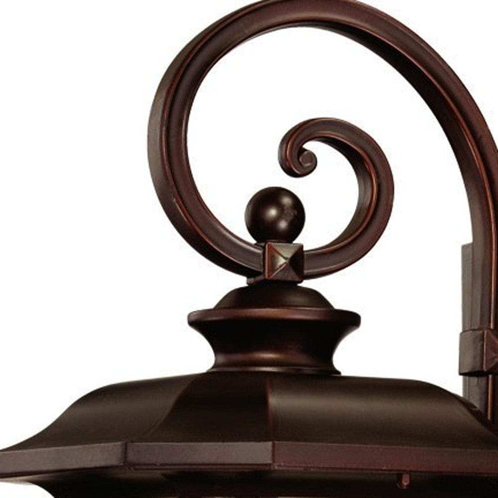 Somerset 1-Light Architectural Bronze Wall Light - Homeroots - Flyclothing LLC