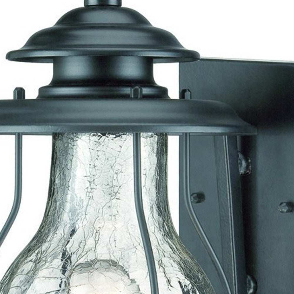 Matte Black Oil Lantern Wall Light - Homeroots - Flyclothing LLC