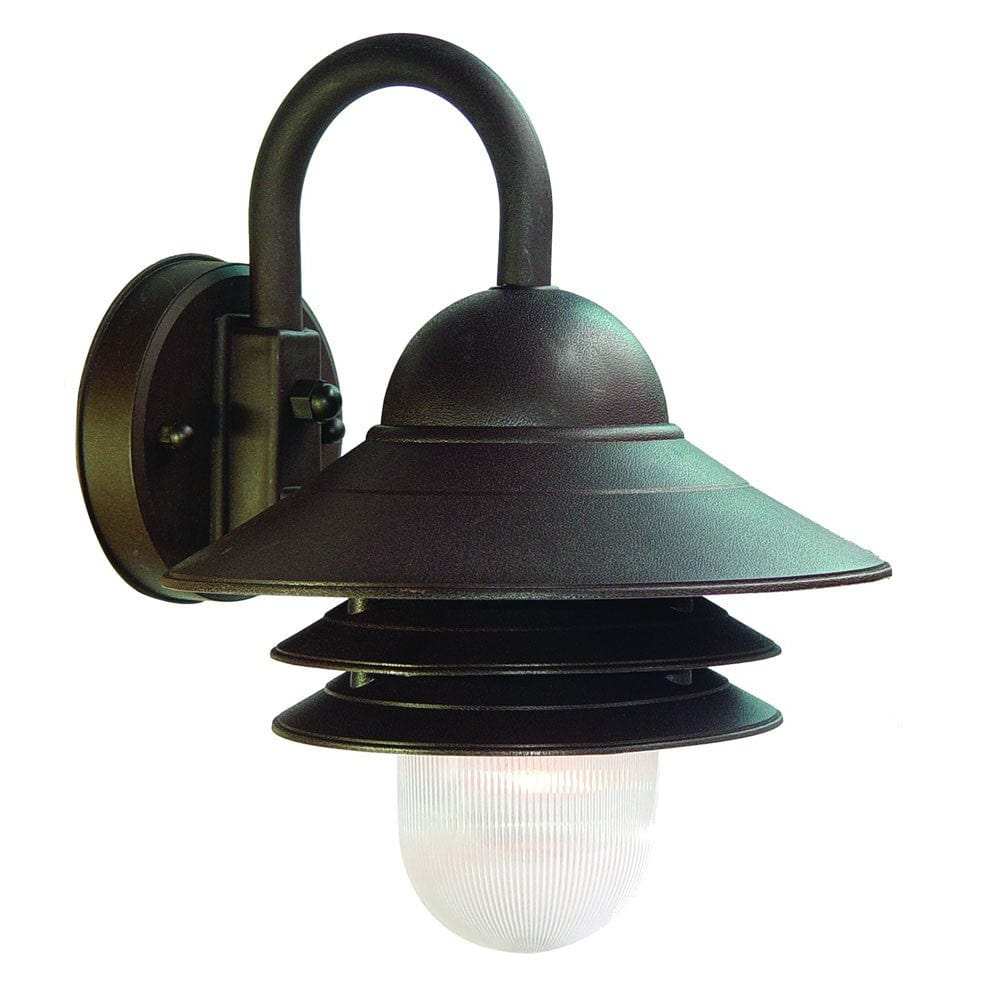 Antique Bronze Three Tier Lamp Shade Outdoor Wall Light - Homeroots - Flyclothing LLC