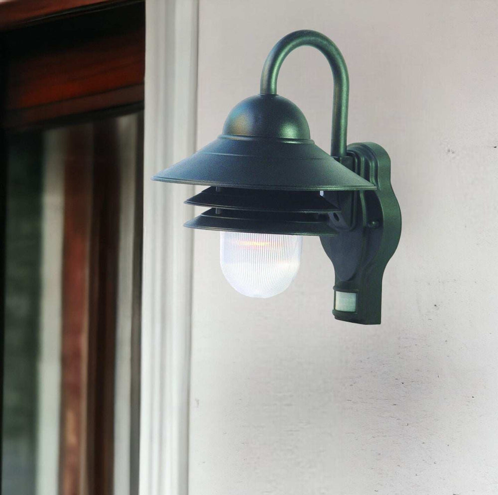 Matte Black Motion Sensor Outdoor Wall Light - Homeroots - Flyclothing LLC