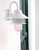 White Three Tier Lamp Shade Outdoor Wall Light - Homeroots - Flyclothing LLC