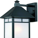 Matte Black Frosted Glass Lantern Wall Light - Homeroots - Flyclothing LLC