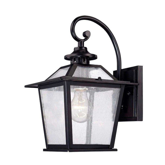 Matte Black Terrarium Shape Wall Light - Homeroots - Flyclothing LLC