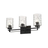 Livvy 3-Light Matte Black Vanity - Homeroots - Flyclothing LLC