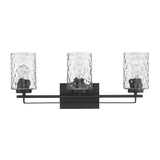 Livvy 3-Light Matte Black Vanity - Homeroots - Flyclothing LLC