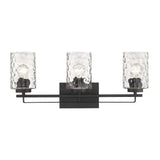 Livvy 3-Light Matte Black Vanity - Homeroots - Flyclothing LLC