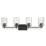 Livvy 4-Light Matte Black Vanity - Homeroots - Flyclothing LLC