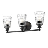 Mae 3-Light Matte Black Vanity - Homeroots - Flyclothing LLC