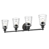 Mae 4-Light Matte Black Vanity - Homeroots - Flyclothing LLC