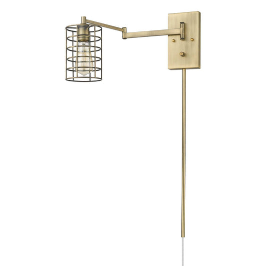 Industrial Gold Metal Wall Sconce - Homeroots - Flyclothing LLC