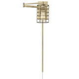 Industrial Gold Metal Wall Sconce - Homeroots - Flyclothing LLC