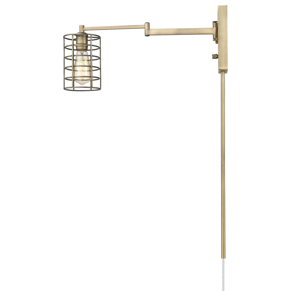Industrial Gold Metal Wall Sconce - Homeroots - Flyclothing LLC