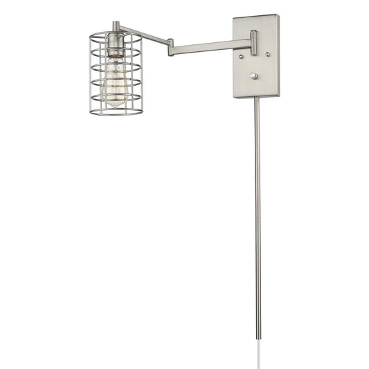 Industrial Silver Metal Wall Sconce - Homeroots - Flyclothing LLC