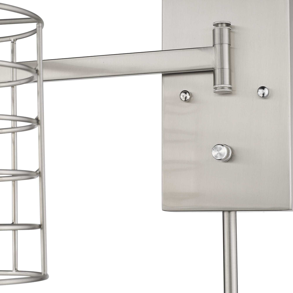 Industrial Silver Metal Wall Sconce - Homeroots - Flyclothing LLC