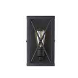 Matte Black Metal Geometric Wall Light - Homeroots - Flyclothing LLC