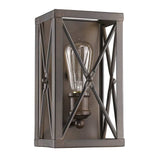 Antique Bronze Metal Geometric Wall Light - Homeroots - Flyclothing LLC