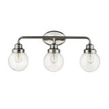 Portsmith 3-Light Polished Nickel Vanity - Homeroots - Flyclothing LLC