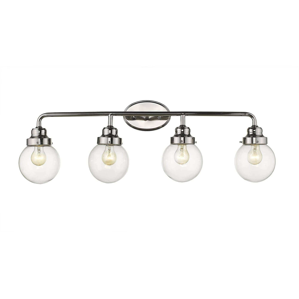 Portsmith 4-Light Polished Nickel Vanity - Homeroots - Flyclothing LLC