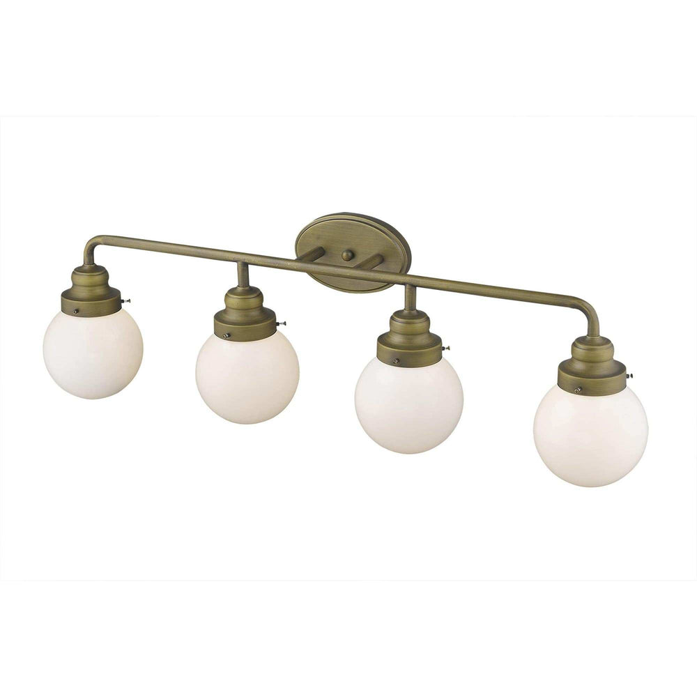 Portsmith 4-Light Raw Brass Vanity - Homeroots - Flyclothing LLC