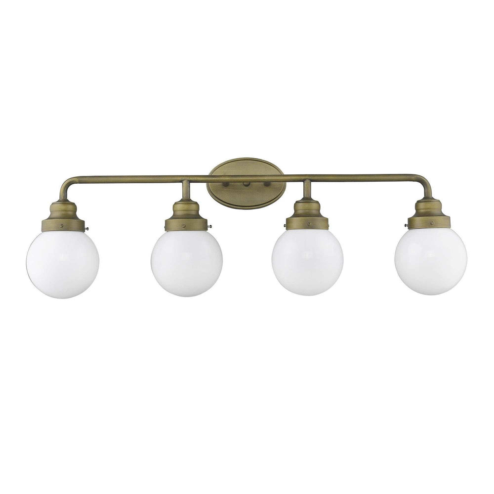 Portsmith 4-Light Raw Brass Vanity - Homeroots - Flyclothing LLC