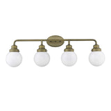 Portsmith 4-Light Raw Brass Vanity - Homeroots - Flyclothing LLC
