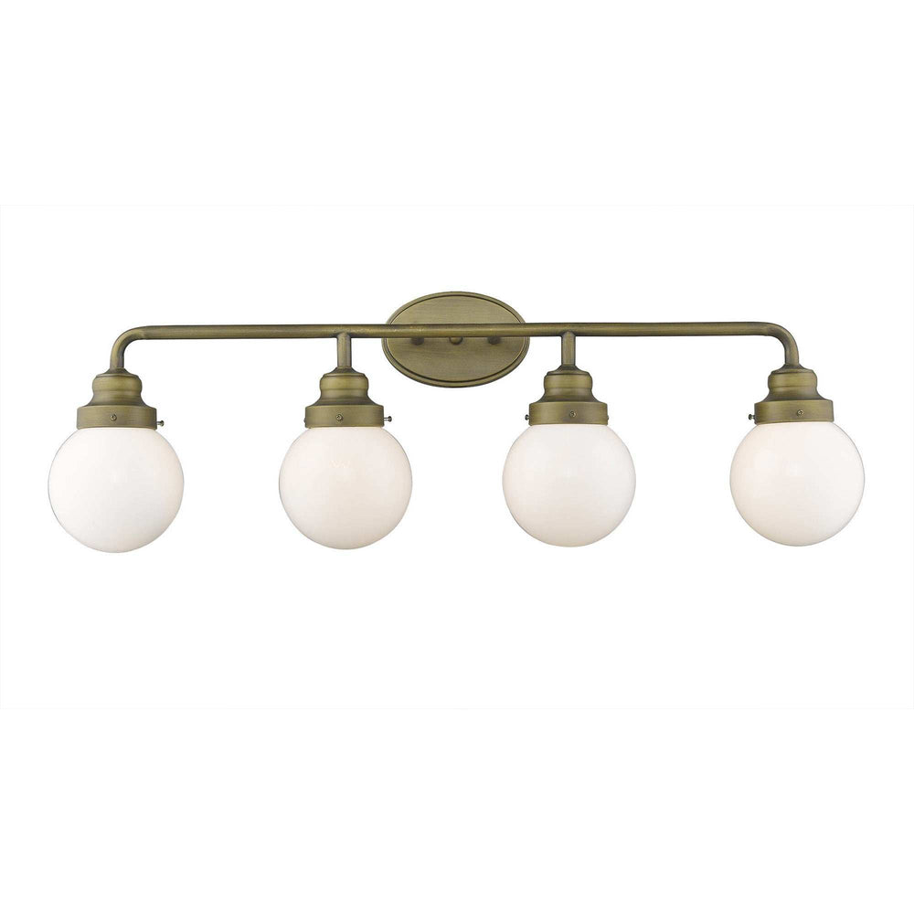 Portsmith 4-Light Raw Brass Vanity - Homeroots - Flyclothing LLC