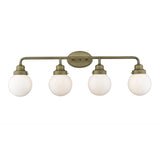 Portsmith 4-Light Raw Brass Vanity - Homeroots - Flyclothing LLC