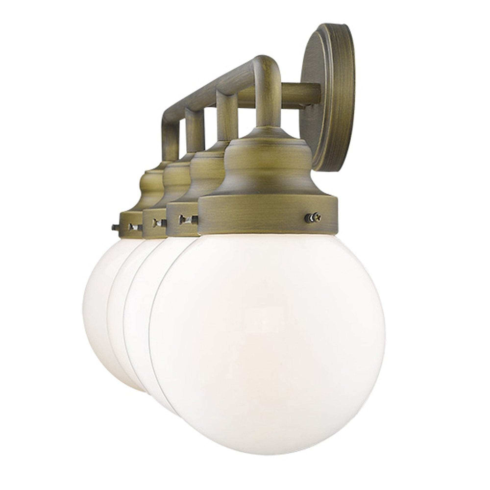 Portsmith 4-Light Raw Brass Vanity - Homeroots - Flyclothing LLC