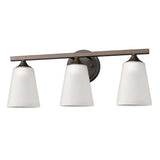 Three Light Bronze Metal Vanity Wall Light - Homeroots - Flyclothing LLC