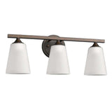Three Light Bronze Metal Vanity Wall Light - Homeroots - Flyclothing LLC