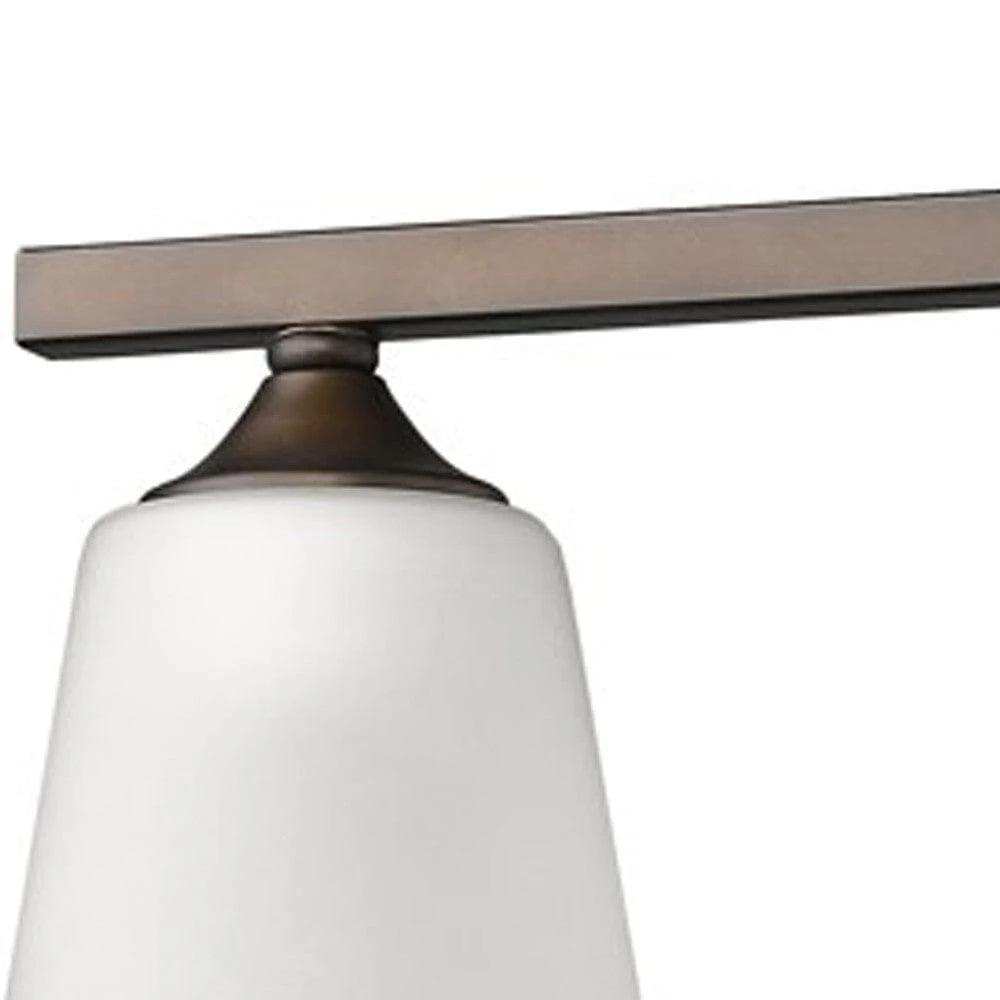 Three Light Bronze Metal Vanity Wall Light - Homeroots - Flyclothing LLC